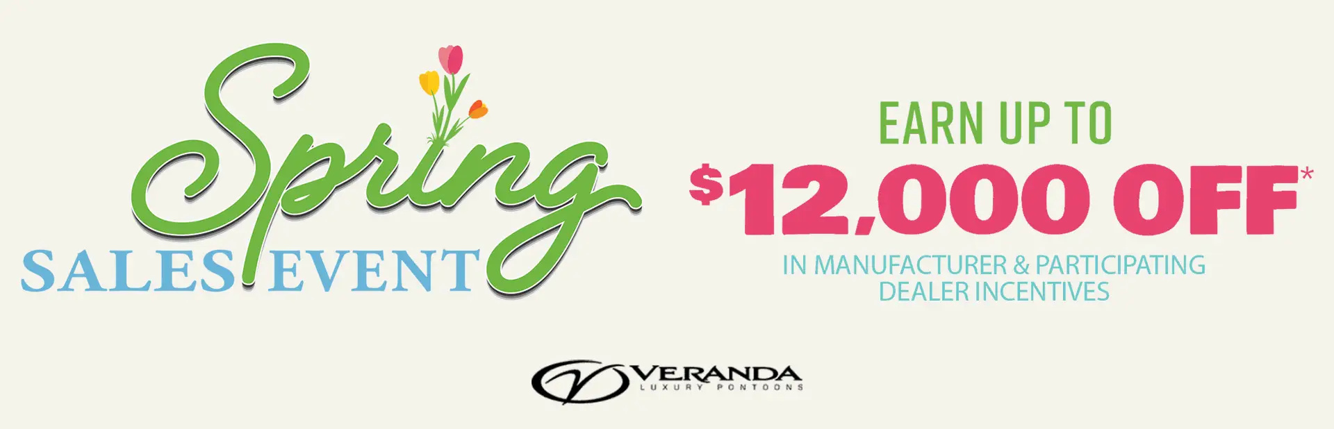 spring sales event banner