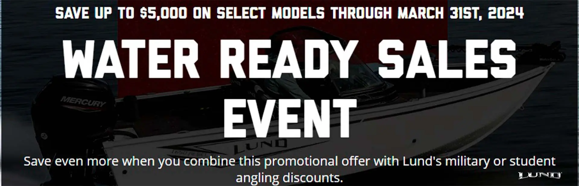 water ready sales event banner